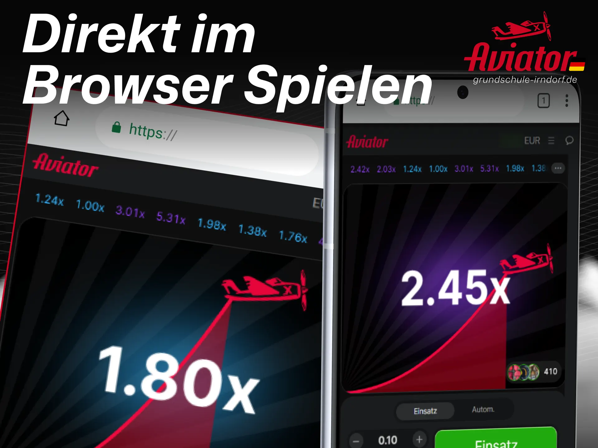Nutzen Sie die mobile Webversion, um das Aviator-Spiel direkt im Browser zu spielen.
