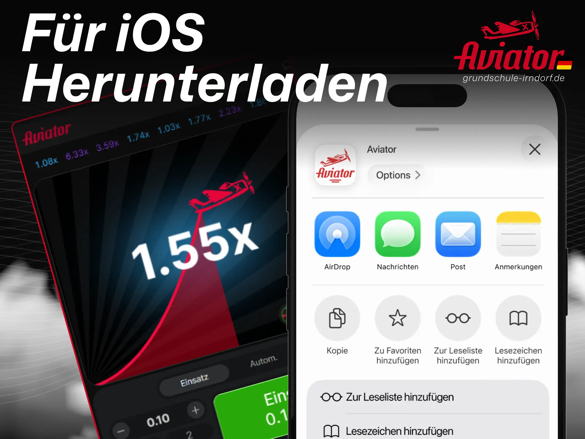 Folgen Sie den 5 einfachen Schritten, um die Aviator-App für iOS herunterzuladen.
