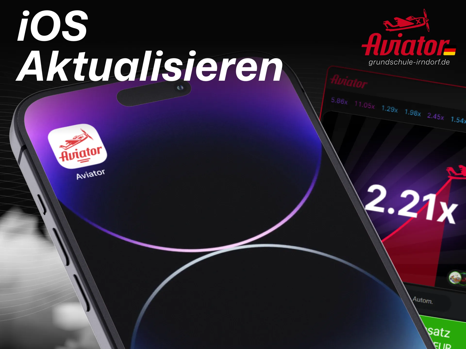 Aktualisieren Sie die Aviator-App auf Ihrem iPhone oder iPad für neue Funktionen.