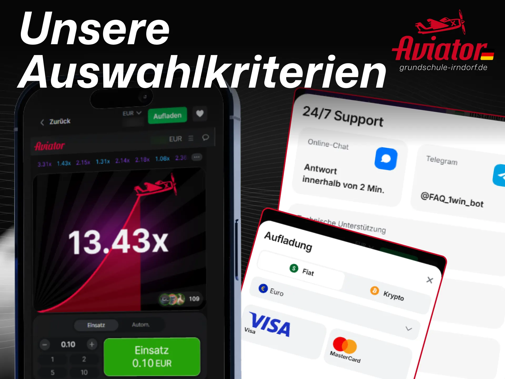Erfahren Sie, wie wir die besten Casino-Apps für das Aviator-Spiel testen und bewerten.